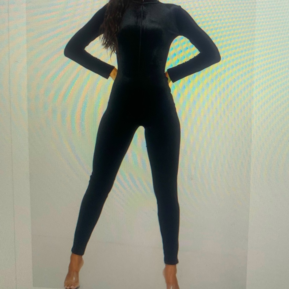 Black Velvet Jumpsuit